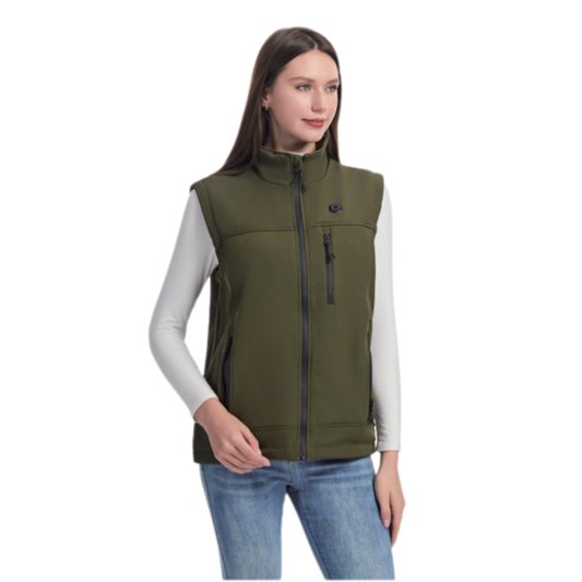 POLARIS Short Tek Vert Armée – Gilet Chauffant Électrique