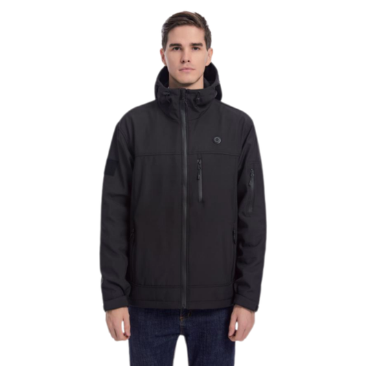 POLARIS Long Tek Noir Profond – Veste softshell Chauffante Électrique
