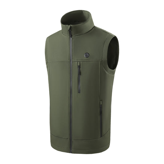 POLARIS Short Tek Vert Armée – Gilet Chauffant Électrique